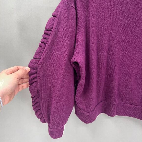 A New Day Cotton Blend Purple Knit Sweater Womens Small Feminine - Picture 4 of 8